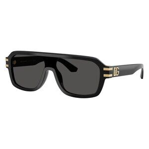 New Dolce & Gabbana Black Aviator DG4507 501/87 Sunglasses Women